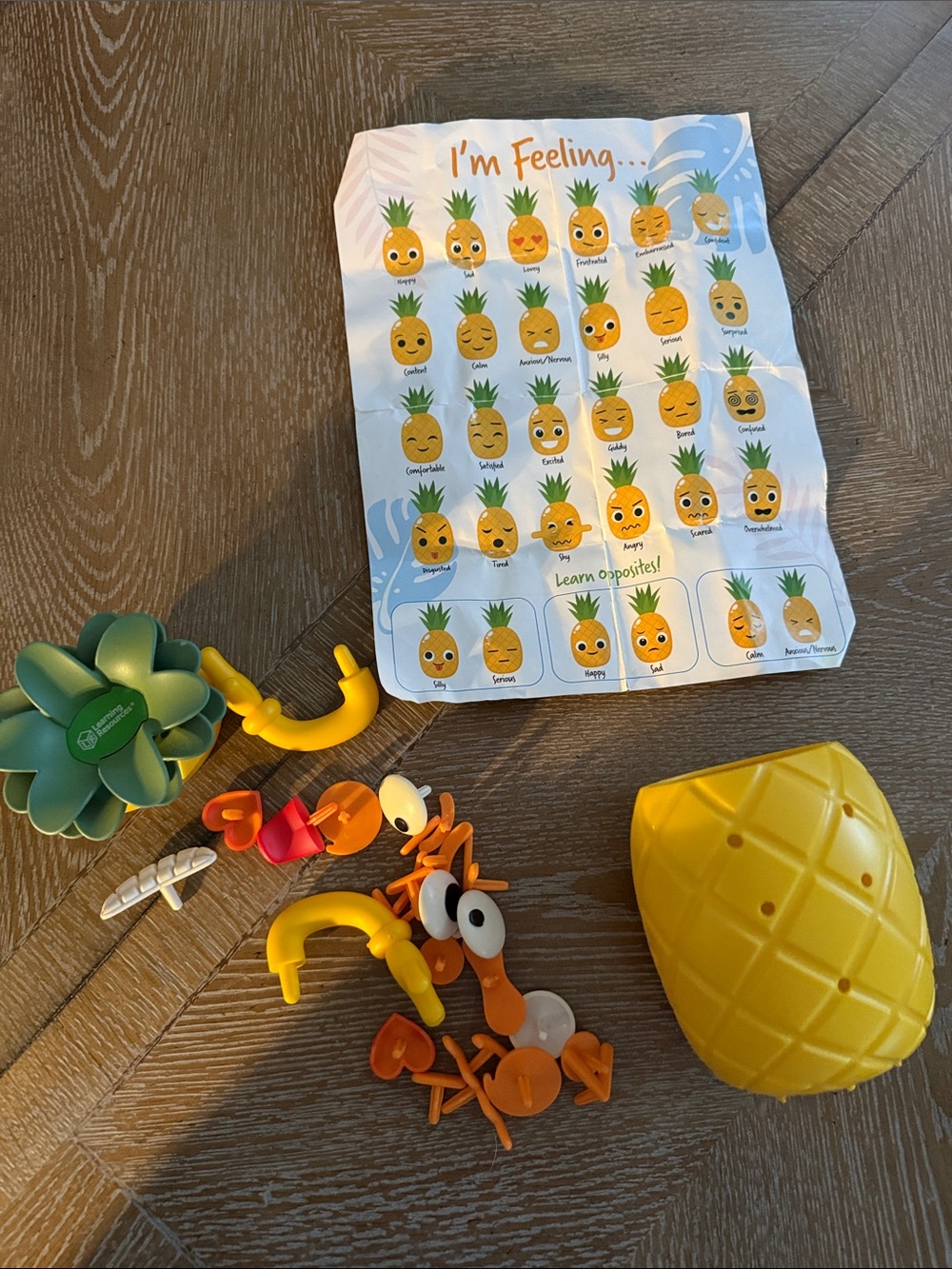 Learning Resources Pineapple Feelings Fine Motor Toy – Incomplete